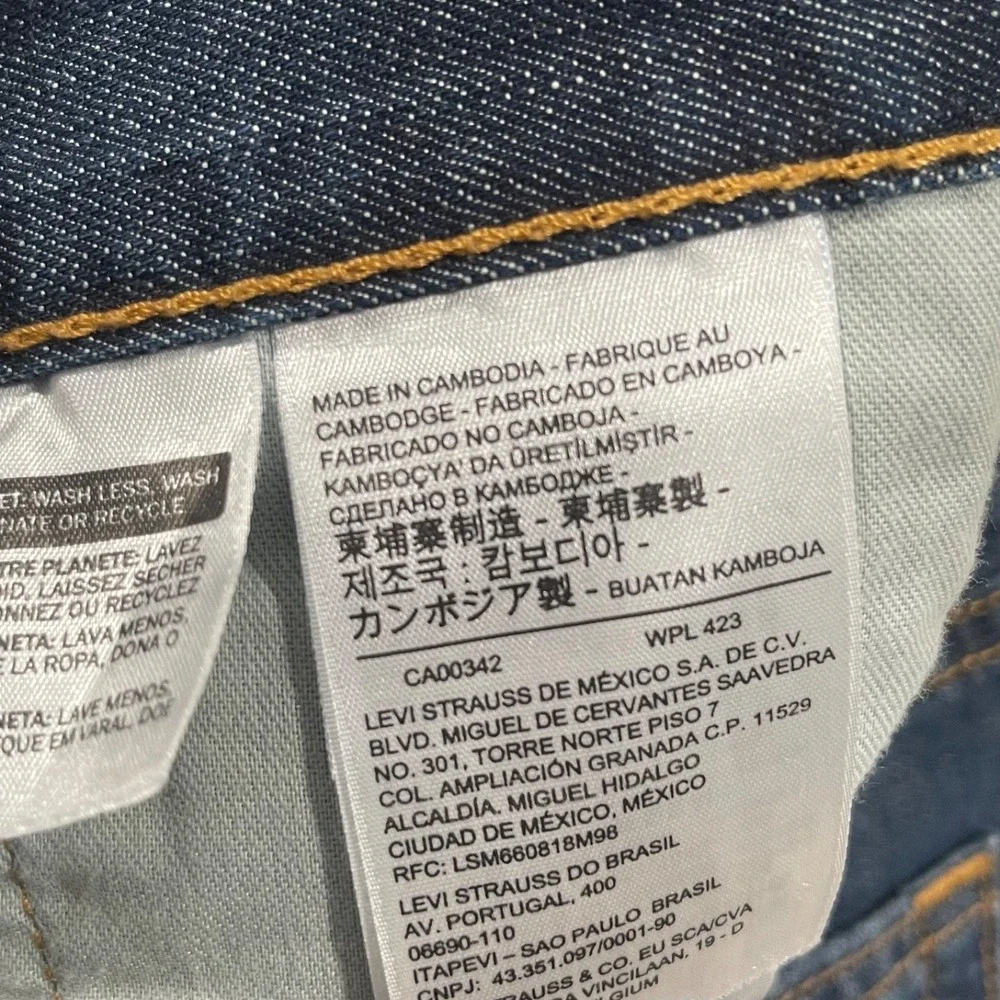 Levis 527 Jeans Mens 34x34 Blue Bootcut Denim Cowboy Western Rodeo Ranch Pants